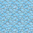 Yippie Ki Yay - Barbed Wire - Light Blue