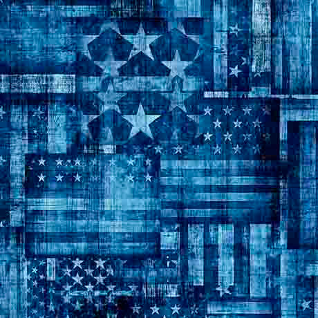 1776 FLAG PATCHWORK BLUE