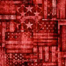 1776 FLAG PATCHWORK RED