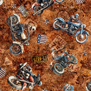 Stars, Stripes, & Steel GRUNGE BIKER TOSS RUST