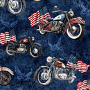Stars, Stripes, & Steel MOTORCYCLES & AMERICAN FLAGS NAVY