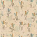 WISPS ON THE WIND- QUILTING FABRIC -  COTTONTAILS - CREAM