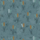 WISPS ON THE WIND- QUILTING FABRIC -  COTTONTAILS - TEAL