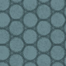 WISPS ON THE WIND- QUILTING FABRIC -  CIRCLE GEO - TEAL