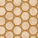 WISPS ON THE WIND- QUILTING FABRIC -  CIRCLE GEO - BROWN