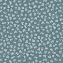 WISPS ON THE WIND- QUILTING FABRIC -  TINY CIRCLES - DARK TEAL