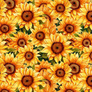 SUNFLOWER SERENADE PACKED SUNFLOWERS GREEN