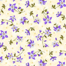 Mountains are Calling - Quilting Cotton - Columbines - Buttercream