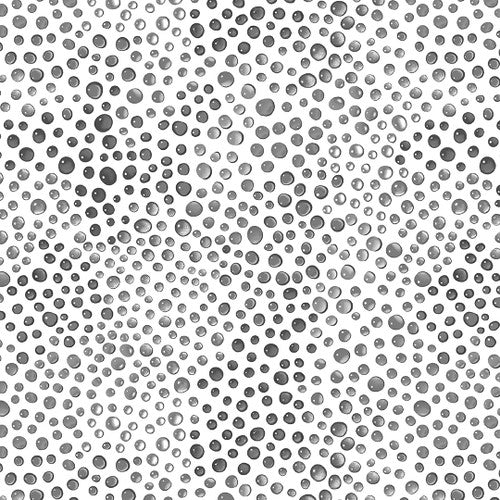 Water Droplets Light Grey - 108"