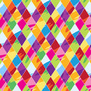 3403-15 Multi Harlequin Diamonds || My Very Silly Monster Shapes