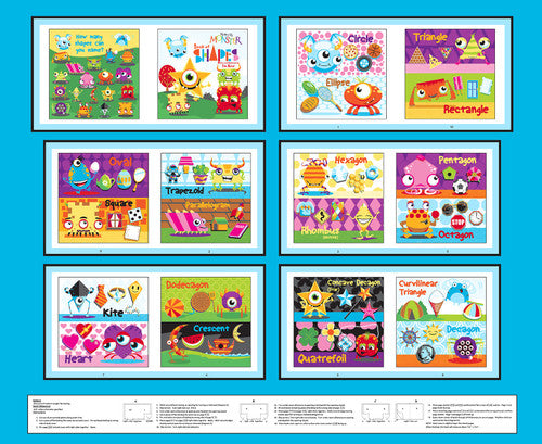 3407P-77 Blue || My Very Silly Monster Book of Shapes