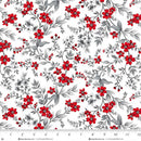 Scarlet's Treasure | White/Red Small Floral