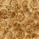 3923-30 Tan Clock Swirls || Full Steam Ahead