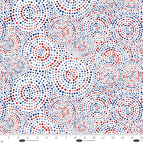 108" Hexi-Dots - Patriotic