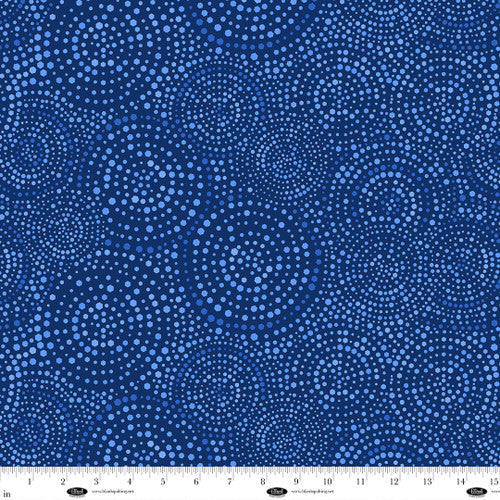 108" Hexi-Dots - Blue