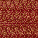 Gears & Garland - Quilting Fabric -Steampunk Truck with Christmas Trees- Red