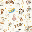Nursery Rhyme Time - Quilting Fabric -Nursery Rhyme Characters-Ivory