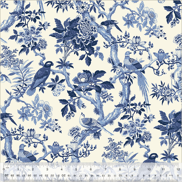 108" Quilt Back - Blue Byrd Porcelain