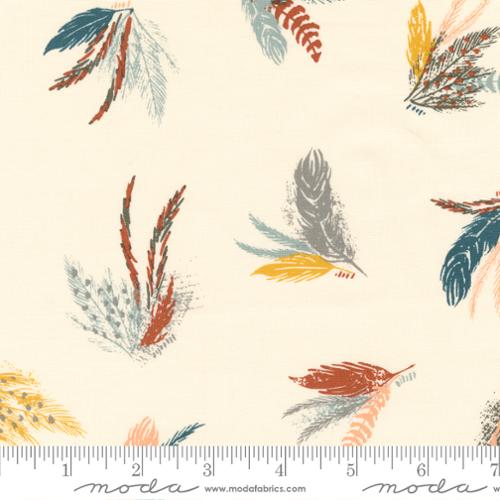 Woodland Wildflowers Feathers Cream