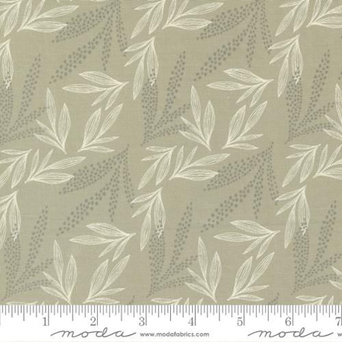 Woodland Wildflowers Leaves Taupe