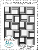 3 Yard 'Topsy Turvy' Pattern