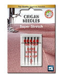 5pk Organ Super Stretch Needles (HAX1SP) - 75/11 - Fabric Bash