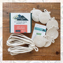 6 Coasters with 5/16in Coiled Rope Basket Kit - Fabric Bash