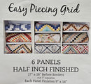 6 Panels 1/2 Inch Finished - Fabric Bash