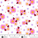 Little Ladies - Quilting Wideback Fabric - Pedal Parade White