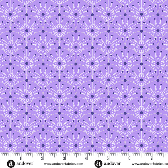 Century Prints - Deco Frost Purple Haze Winter Clamshells