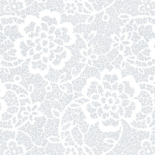 7724-01W White on White 108 Wide Floral