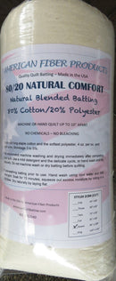 80/20 Cotton/Poly Queen Natural - American Fiber Products - Fabric Bash