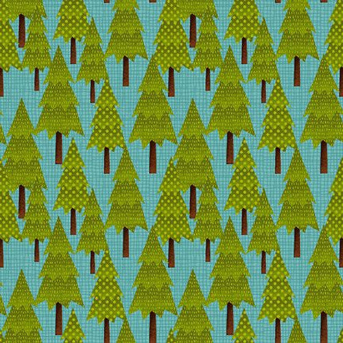 8257-61 Blue/Green Trees || Camping Gnomes