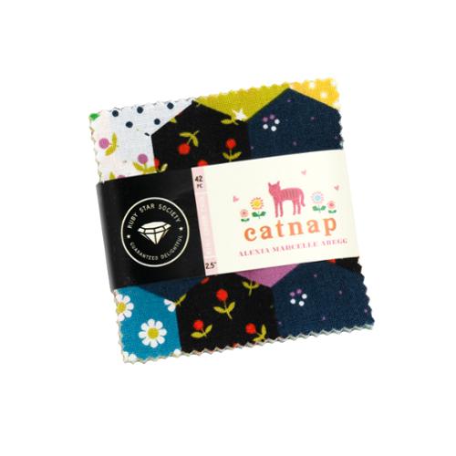 Catnap Mini Charm - 2.5" Squares