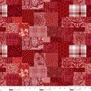 Pieces of America - Red Collage