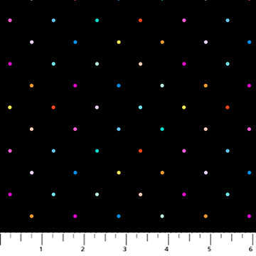 Dusk - Small Dots on Black Multi