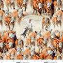 Cattle Drive - Quilting Fabric - Brown