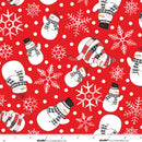 The Cool Club Snowman Toss Red | 100% Cotton Flannel