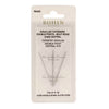 Bohin tapestry needles, double point with central eye, three needles in blister pack