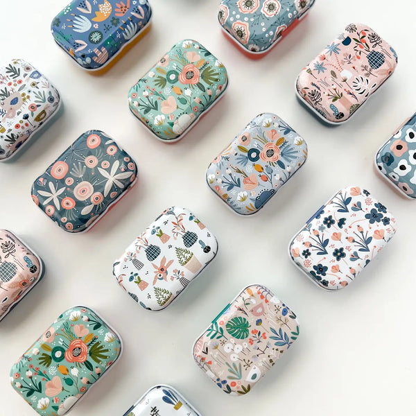 Magnetic Needle Tin, Floral Needle Case, Needle Keeper