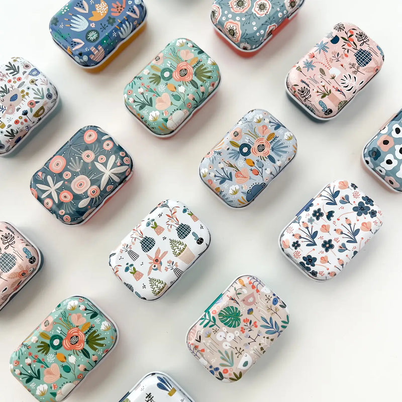 Magnetic Needle Tin, Floral Needle Case, Needle Keeper