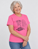 Pre-Order - Quilting 9 to 5 Crewneck T-Shirts - Pink