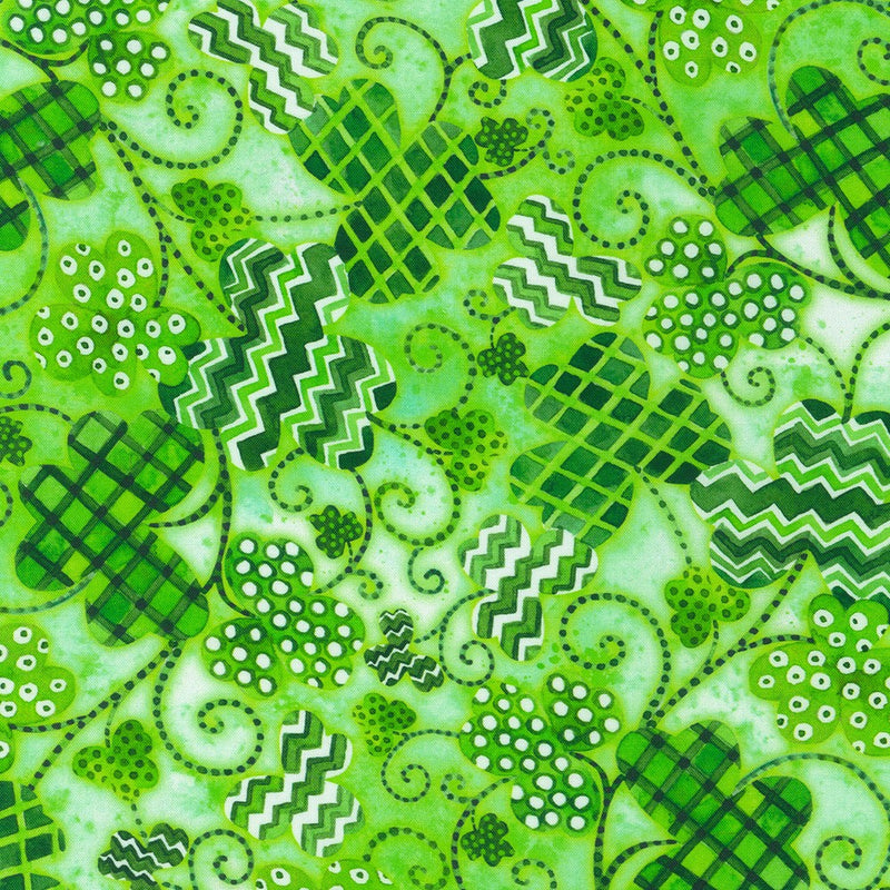 Lucky Day - Patterned Shamrocks Clover