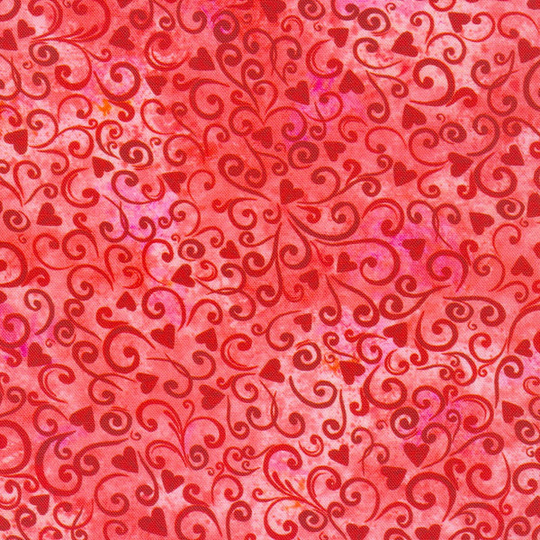 Lovely Day - Hearts and Swirls Candy Pink