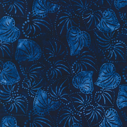 Artisan Batiks: Kasuri - Foliage Indigo