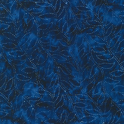 Artisan Batiks: Kasuri - Leaves Navy