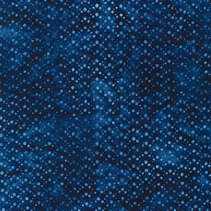 Artisan Batiks: Kasuri - Dense Dots Blue