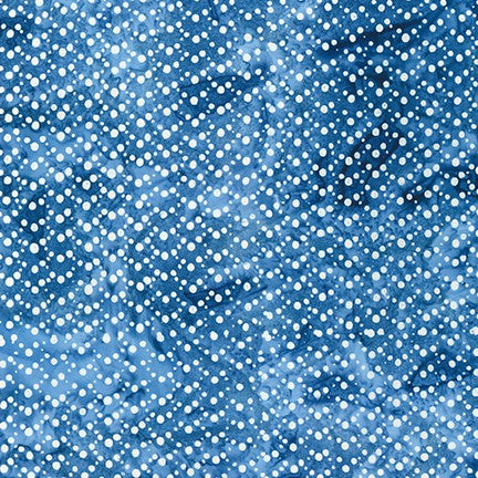 Artisan Batiks: Kasuri - Dense Dots Denim