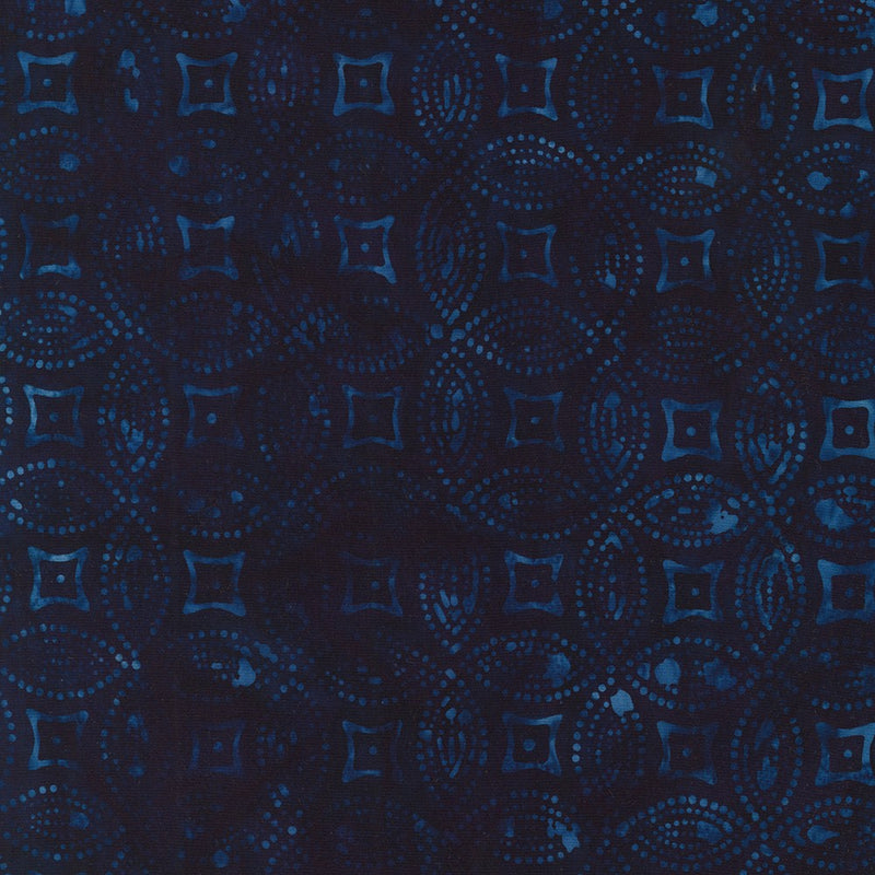 Artisan Batiks: Kasuri - Dots and Circles Indigo