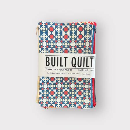 Classic Quilts Pencil Pouches Set of 5